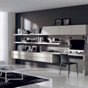 Living con angolo studio