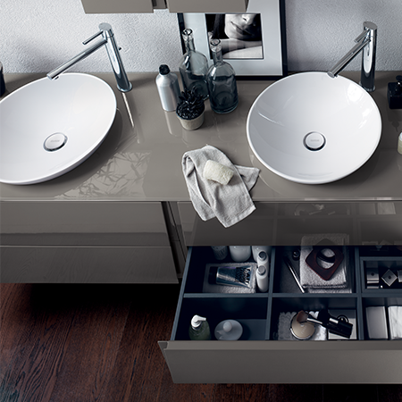 Doppio lavabo per bagno - Lagu Scavolini