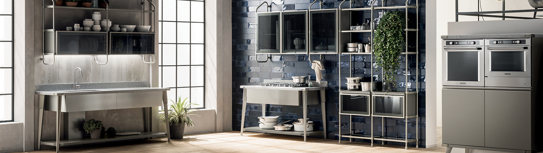 cucina stile industriale - Diesel Open Workshop by Scavolini