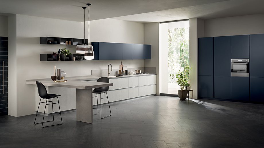 Cucina blu - Scavolini DeLinea