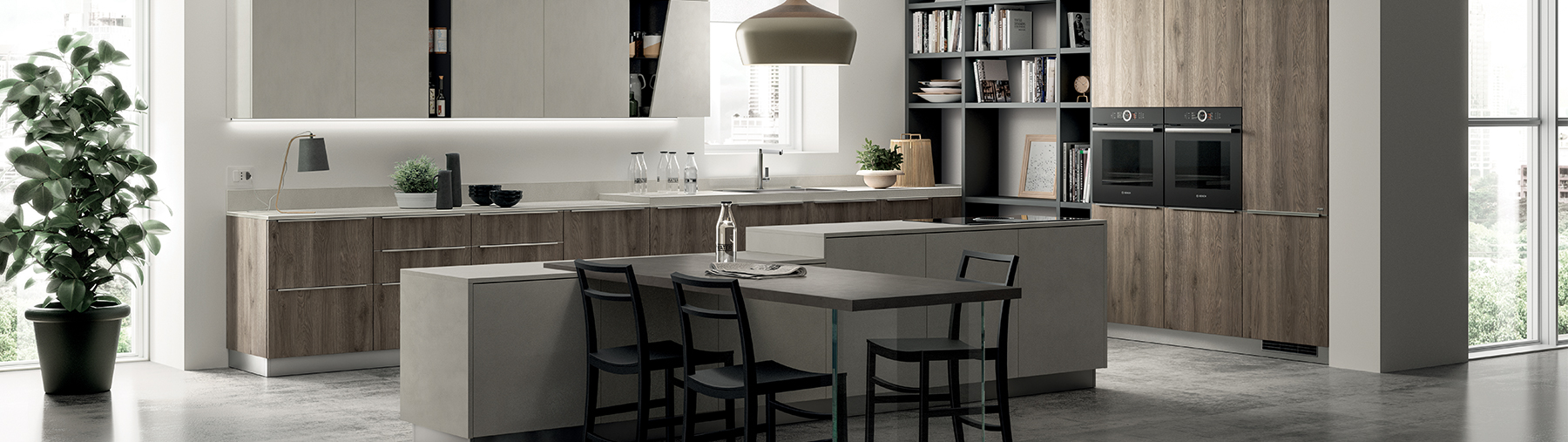 Cucine in legno moderne - Scavolini