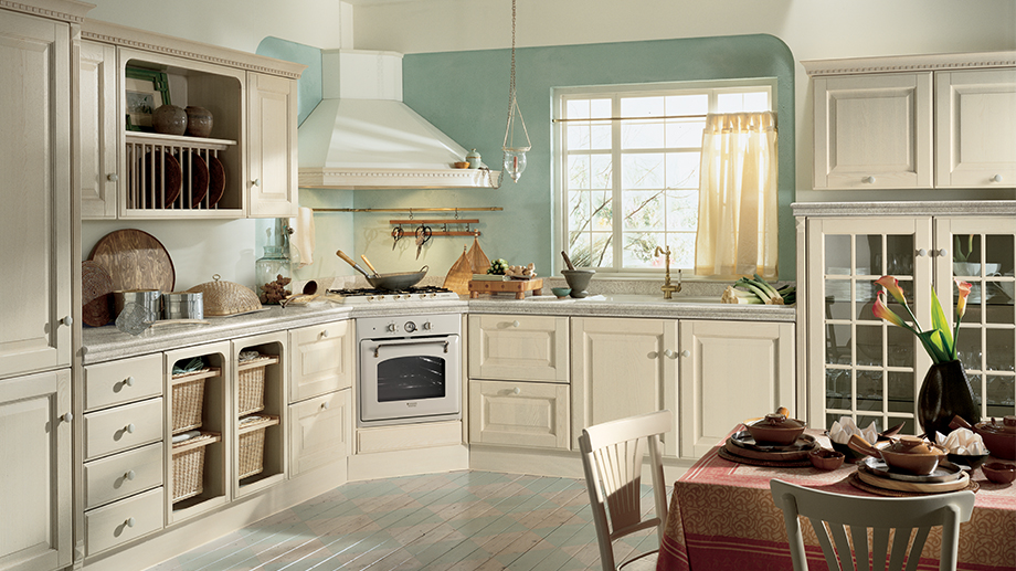Cucina country bianca - Baltimora by Scavolini