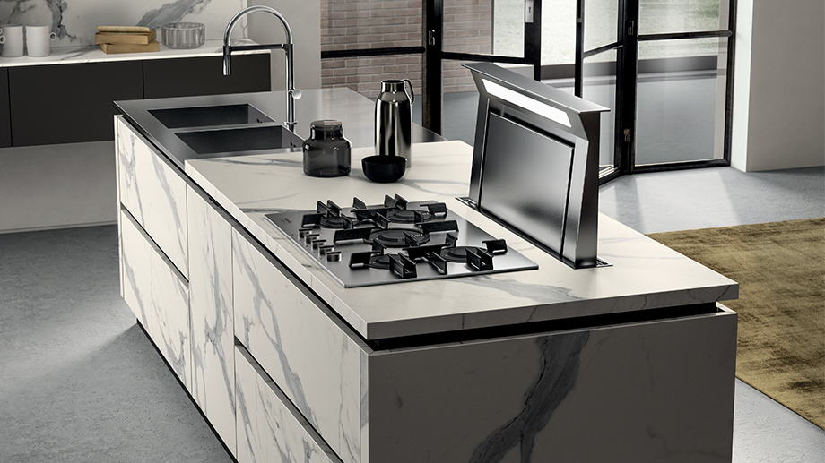 Cucina con isola funzionale