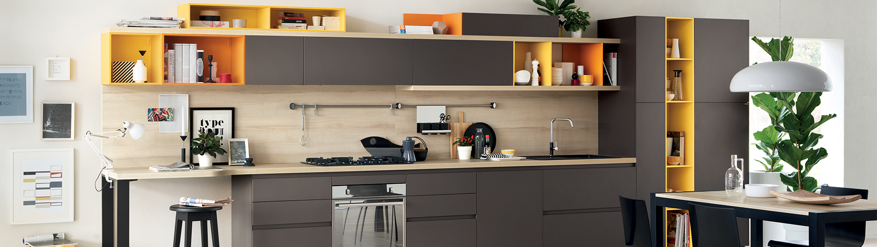 Cucina arancione - Scavolini