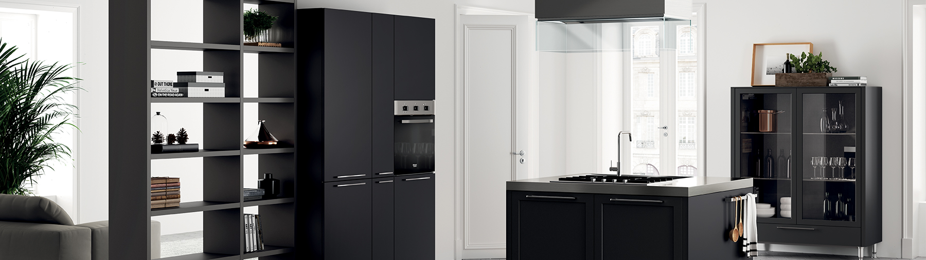 Cucina nera - Carattere by Scavolini