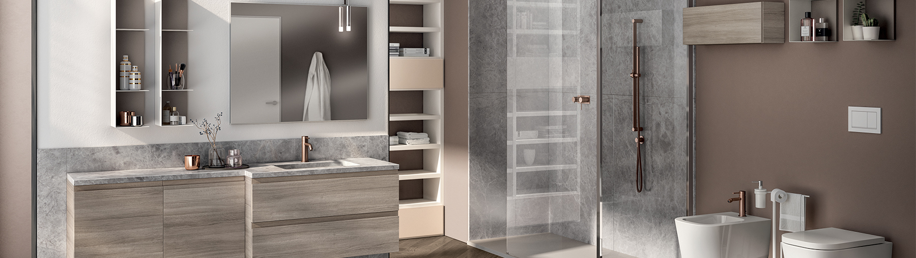 Arredo bagno in legno