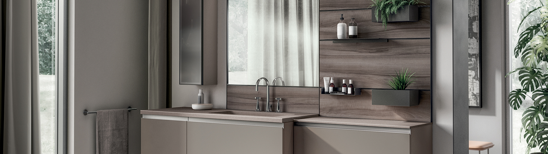 Parete in legno Line System