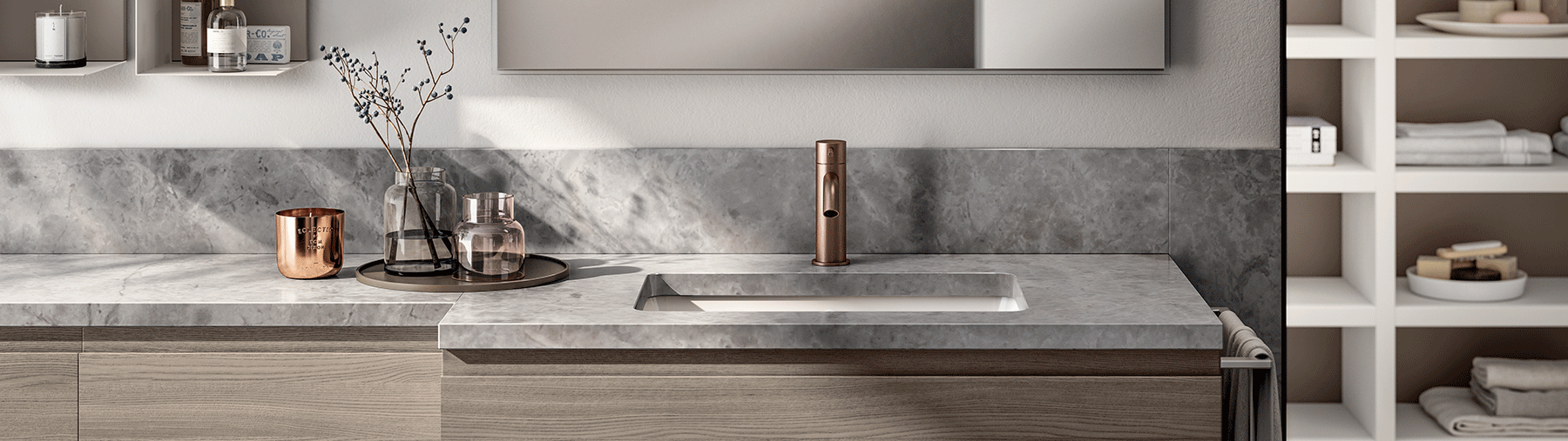 Mobili bagno effetto legno -Juno