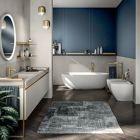 Elementi ottone per arredo bagno