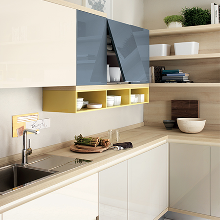 Cucina moderna colori - Foodshelf by Scavolini