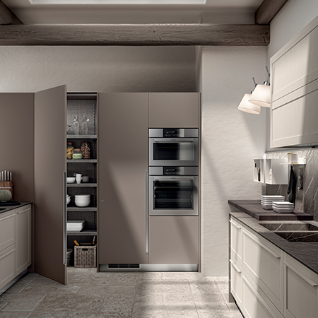Armadi attrezzati per la cucina - Carattere by Scavolini