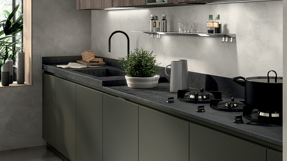 Cucine con gola integrata