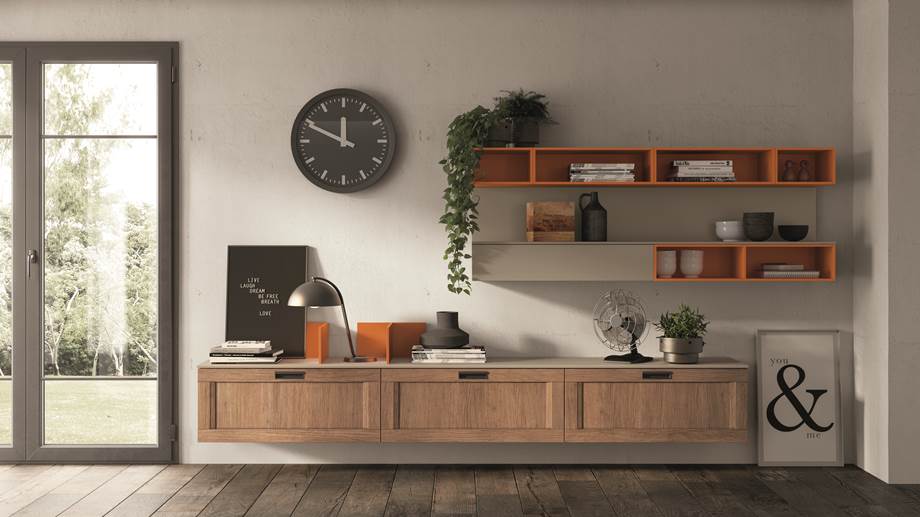 Arredamento soggiorno classico moderno - Atelier by Scavolini