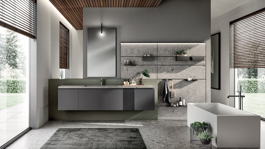 Mobile bagno sospeso - Tratto by Scavolini