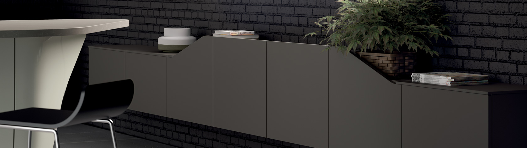 ante sagomate arredo soggiorno Flux Swing