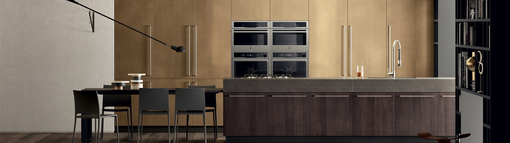 Cucina Mood Scavolini effetto ossidato Stained Brass