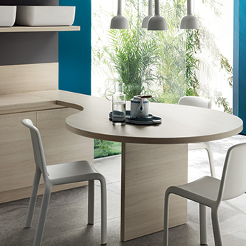 Tavolo Mizu - cucina Qi design by Nendo